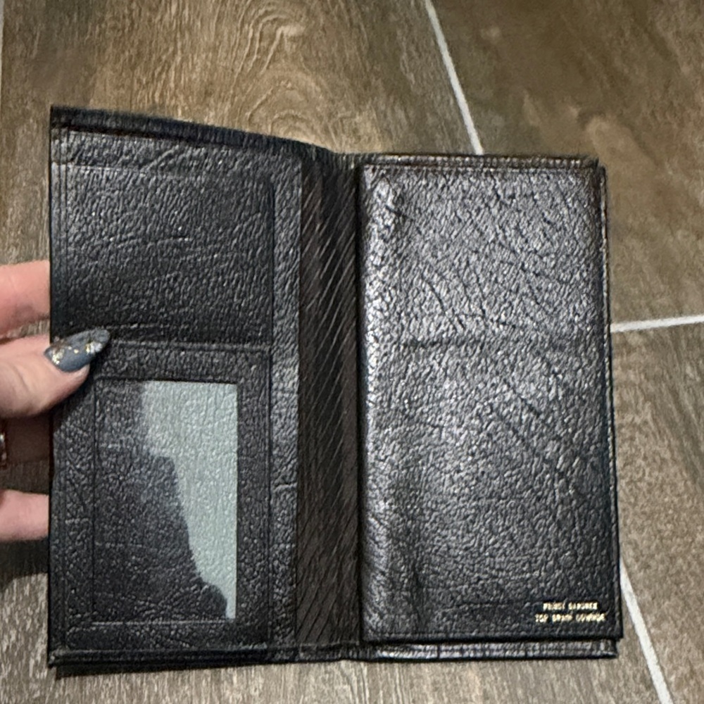Prince Gardner Vintage Black Leather Wallet